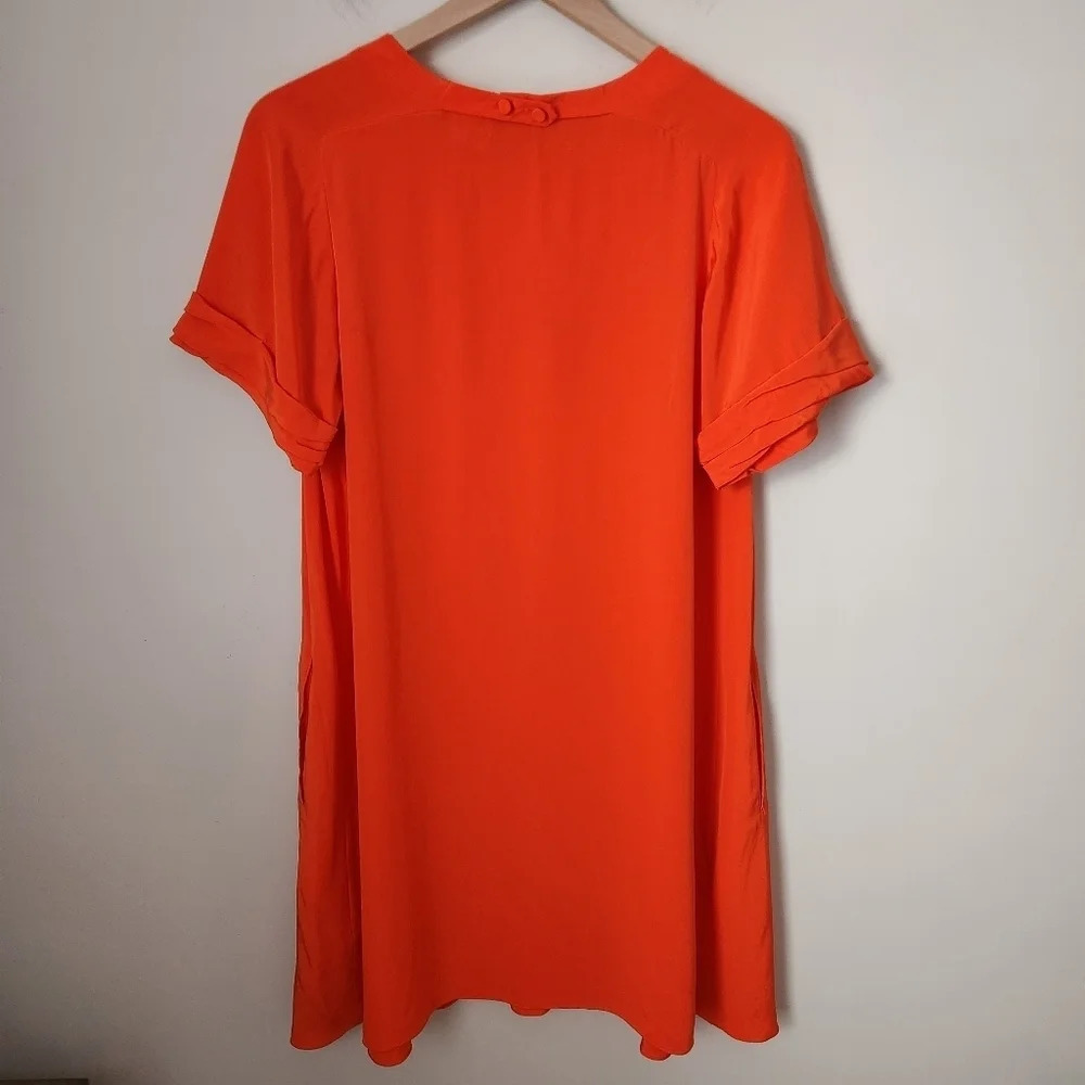 3.1 Phillip Lim | 100% Silk Short Sleeve Shift Mini Dress - Size 6 - Picture 7 of 13